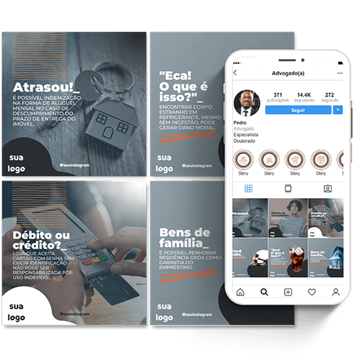 pack 3 posts advogados